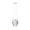 Z-Lite Cooper Wall Sconce, 1-Light, 4.75 In.W x 4 In.L x 16 In.H, Brushed Nickel/Frosted 1010-1S-BN-LED - alternate 5